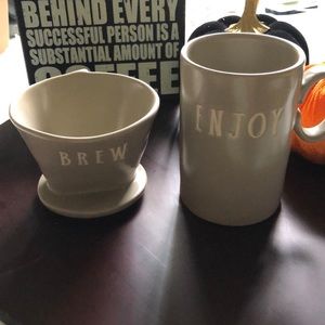 Rare Rae Dunn Pour-over Coffee Set